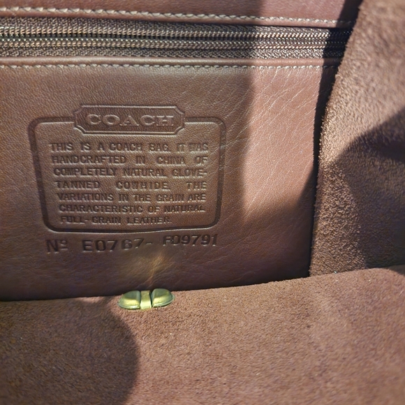 VINTAGE COACH DARK BROWN SOFT LEATHER DAY BACKPACK, EXCELLENT USED CONDITION - Picture 5 of 13